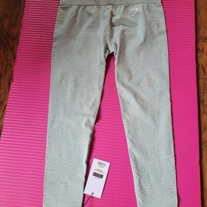 Women GYMSHARK VITAL SEAMLESS LEGGINGS WASHED Jade marl-medium